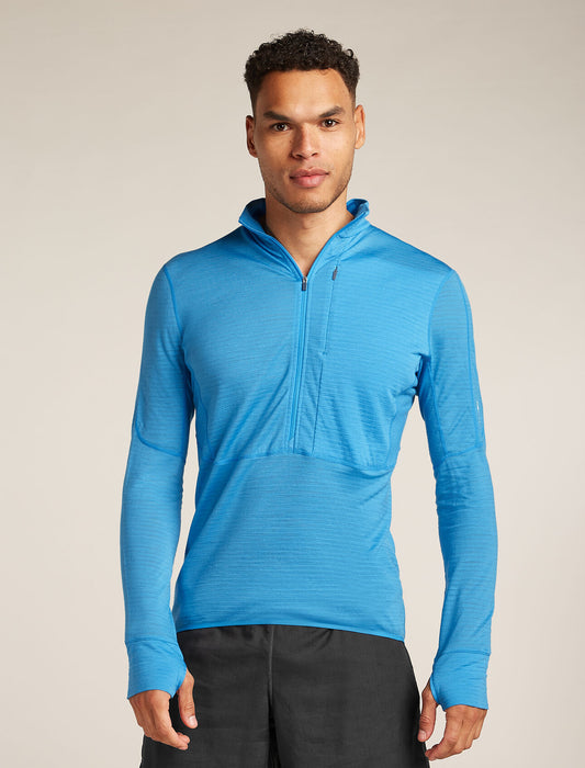 Icebreaker Men's Merino Blend 200 Realfleece Descender Long Sleeve Half Zip Jacket