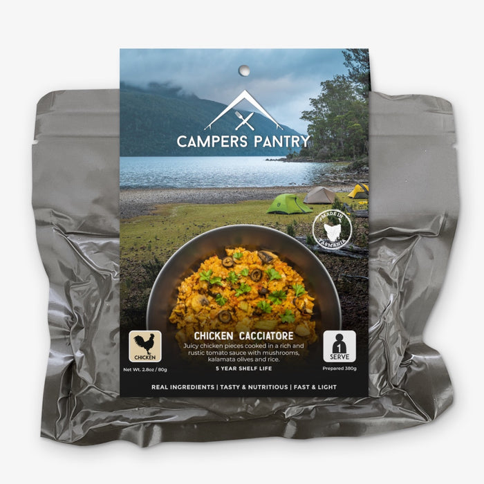 campers pantry chicken cacciatore expedition