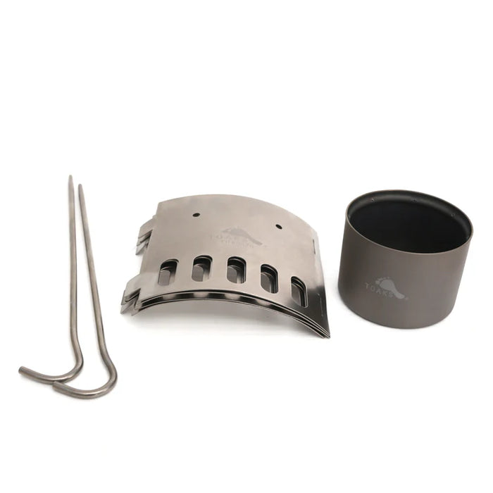 TOAKS Titanium Alcohol Stove Dual Stand and Windscreen