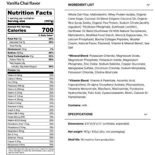 RecPak Meal Replacment Pouch