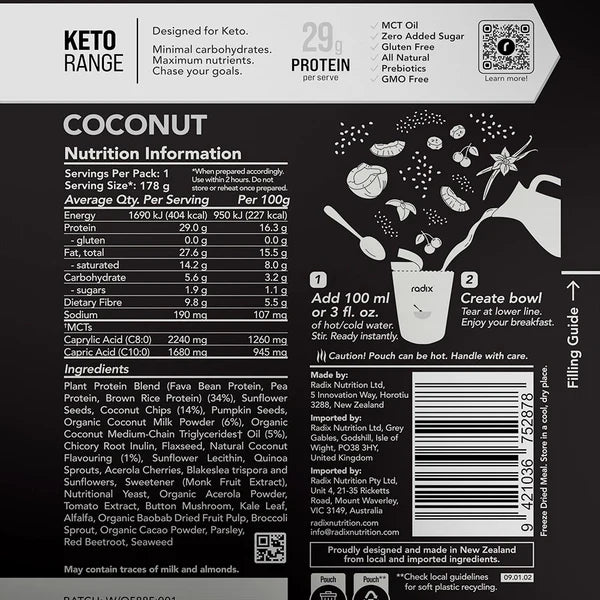 Radix Nutrition Coconut Breakfast
