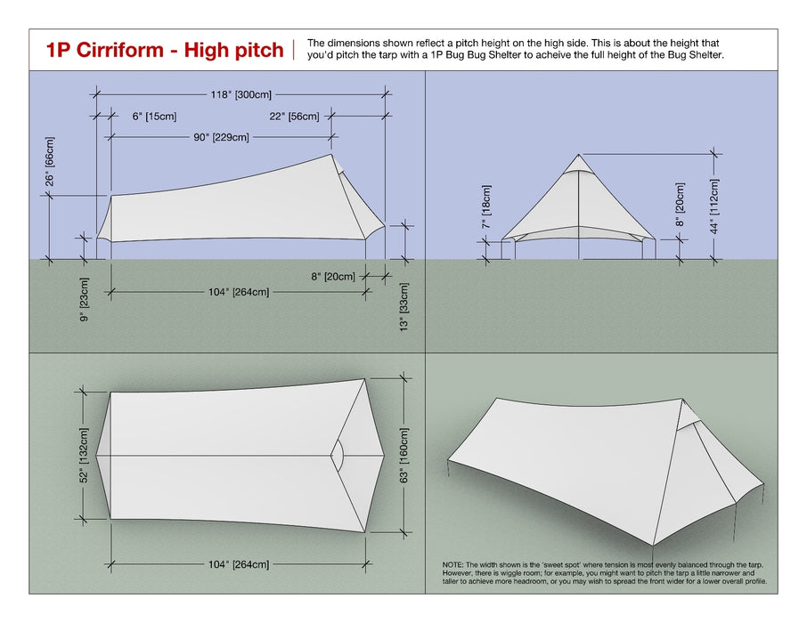 Yama Mountain Gear Cirriform Tarp Silpoly 1P