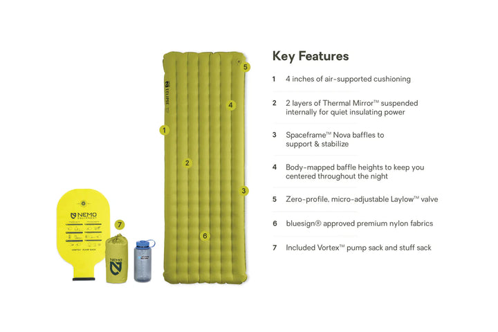 Nemo Eclipse All-Season Lightweight Insulated Sleeping Pad Pre-Order