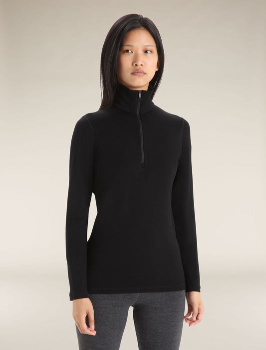Icebreaker Women's 260 Tech Long Sleeve Half Zip Thermal Top