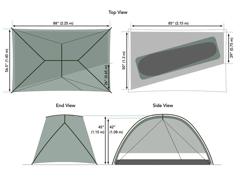 Durston X-Dome 1+ Ultralight Freestanding Tent