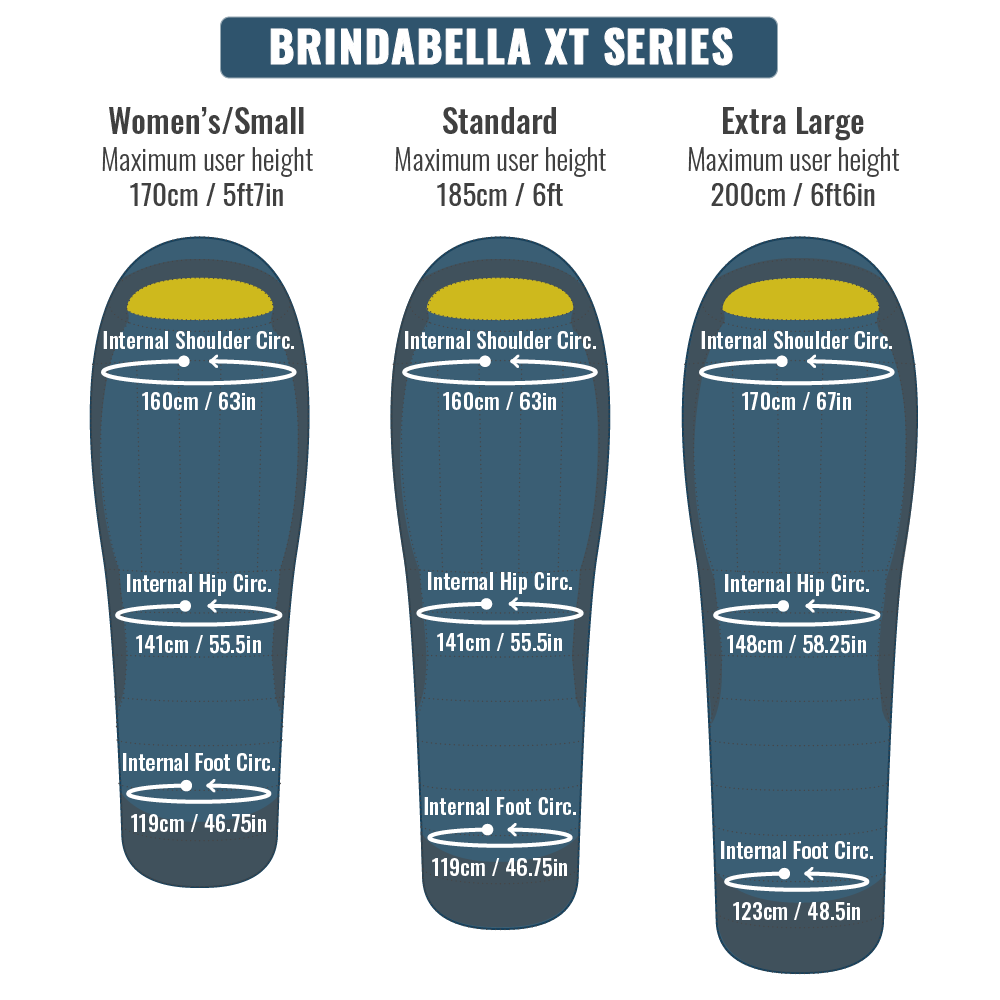 Brindabella XT 700 -6 to -12°C Down Sleeping Bag