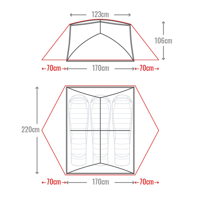 Mont Moondance EX 2-3 Person Tent