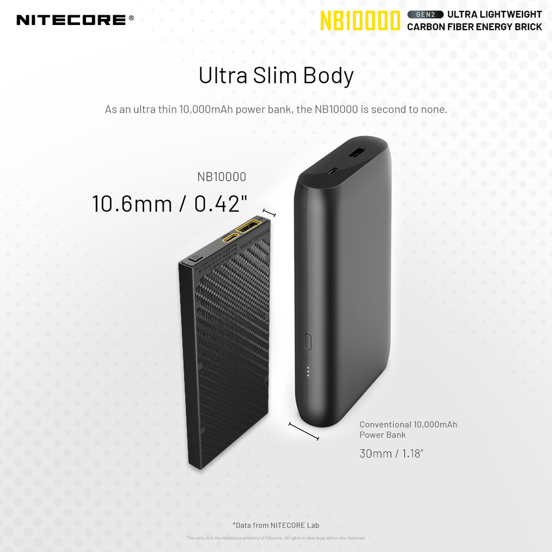 Nitecore NB10000 GEN2 Ultralight Power Bank