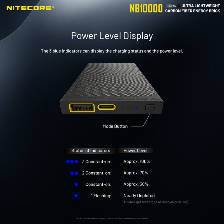 Nitecore NB10000 GEN2 Ultralight Power Bank