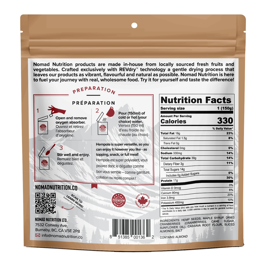 Nomad Nutrition Hempola Original Cereal
