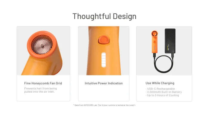 Nitecore NEF Nano Handheld Fan
