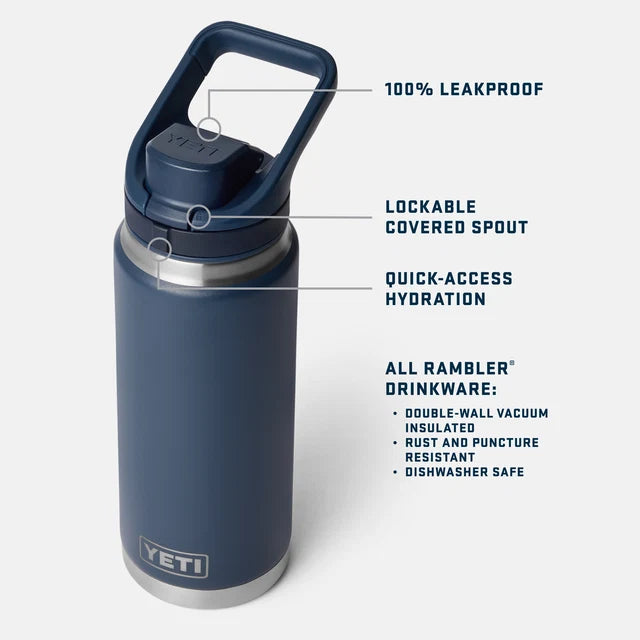 YETI Rambler 26 oz (769ml) Bottle with Flip Chug Cap