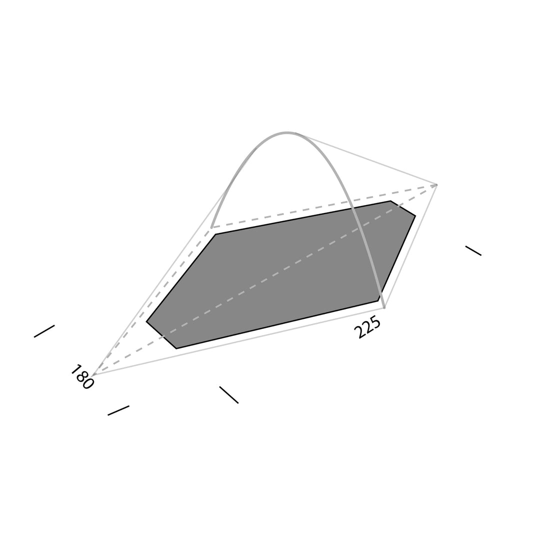 Exped Vela I Extreme 1 Person Tent Footprint