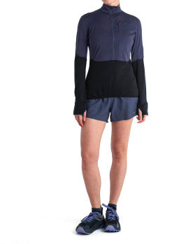 Icebreaker Women's Merino Blend 200 Realfleece Descender Long Sleeve Half Zip Jacket - Clearance
