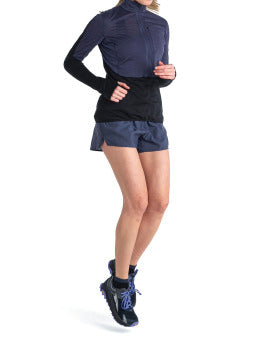 Icebreaker Women's Merino Blend 200 Realfleece Descender Long Sleeve Half Zip Jacket - Clearance
