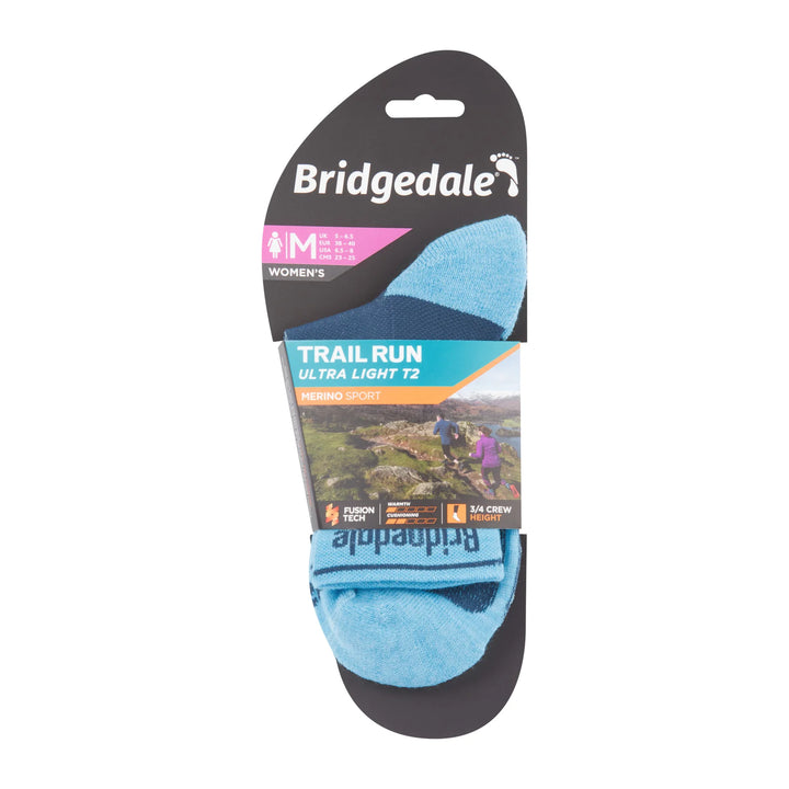 Bridgedale Trail Run T2 Merino Sport ¾ Crew Socks Women&