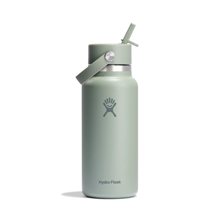 Hydro Flask 32oz (946mL) Wide Mouth Flex Straw Cap Stainless Steel Water Bottle