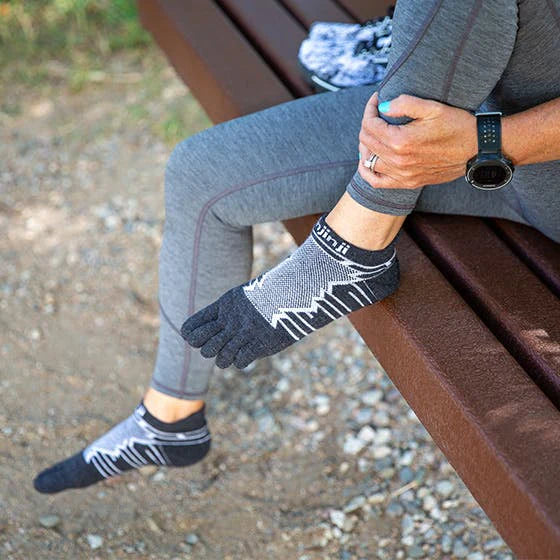 Injinji Ultra Run No-Show Wool Men's Socks