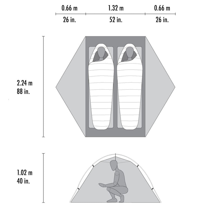 MSR Hubba Hubba LT 2 Person Tent