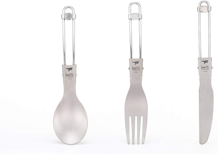 Keith Titanium Folding Cutlery