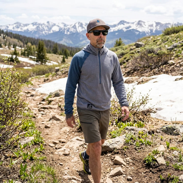 SkyGOAT Half-Zip AIR 70 Fleece Hooded Jacket Men's