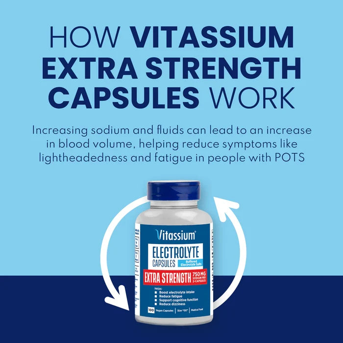SaltStick Vitassium Extra Strength Capsules (100pk)