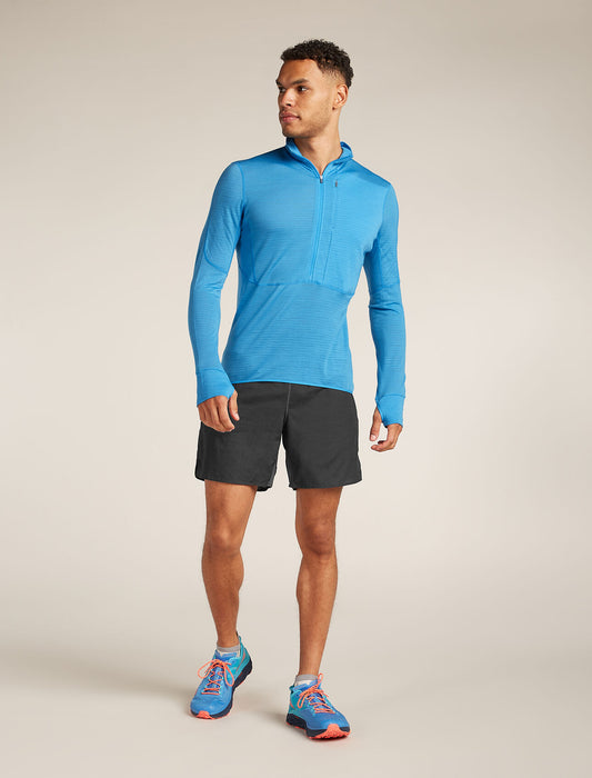 Icebreaker Men's Merino Blend 200 Realfleece Descender Long Sleeve Half Zip Jacket