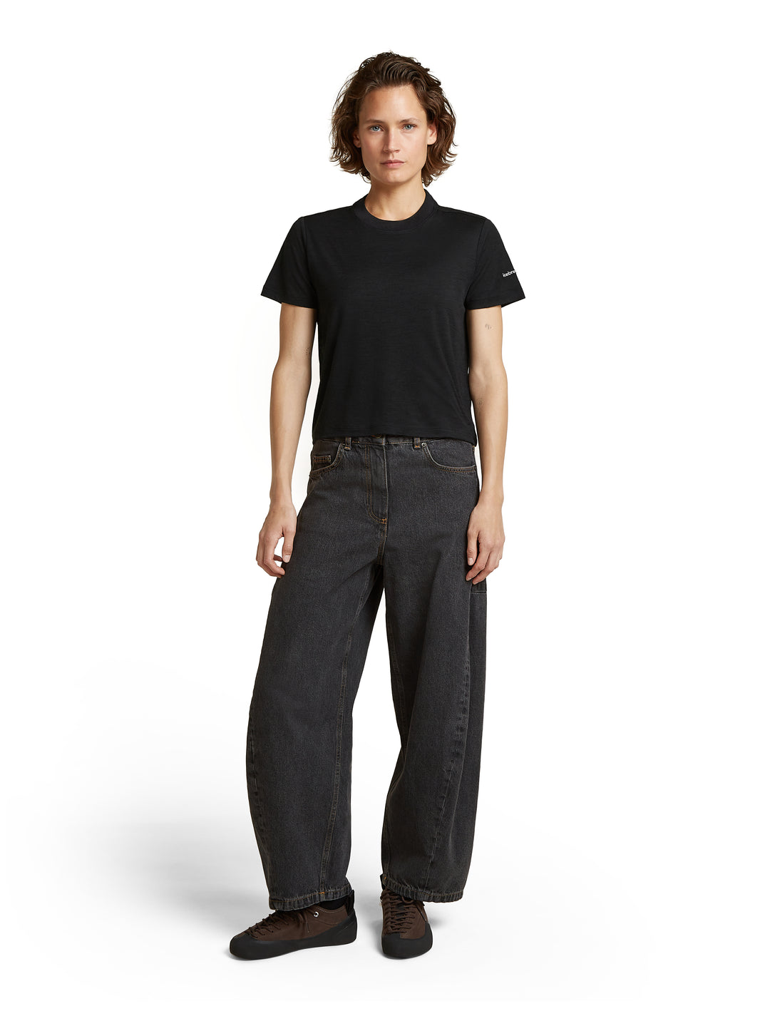 Icebreaker Merino 150 Tech Lite Short Sleeve Crop T-Shirt Women&