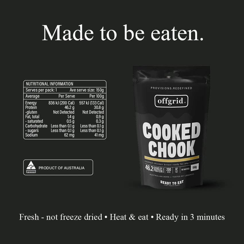 Offgrid Cooked Chook Side Meal 150g