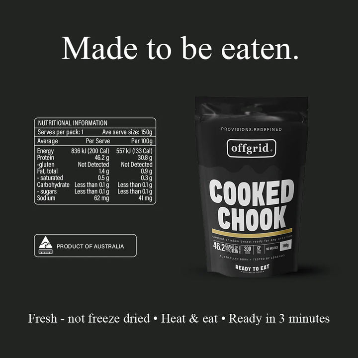 Offgrid Cooked Chook Side Meal 150g
