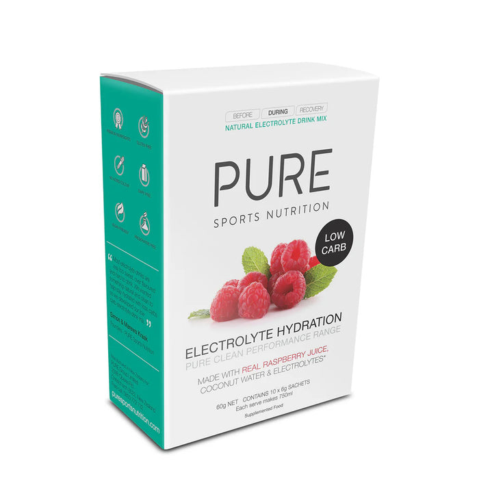 Pure Sports Electrolyte Hydration Low Carb Sachet Box (6g x 10pk)