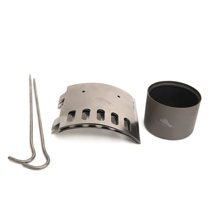 TOAKS Titanium Alcohol Stove Dual Stand and Windscreen