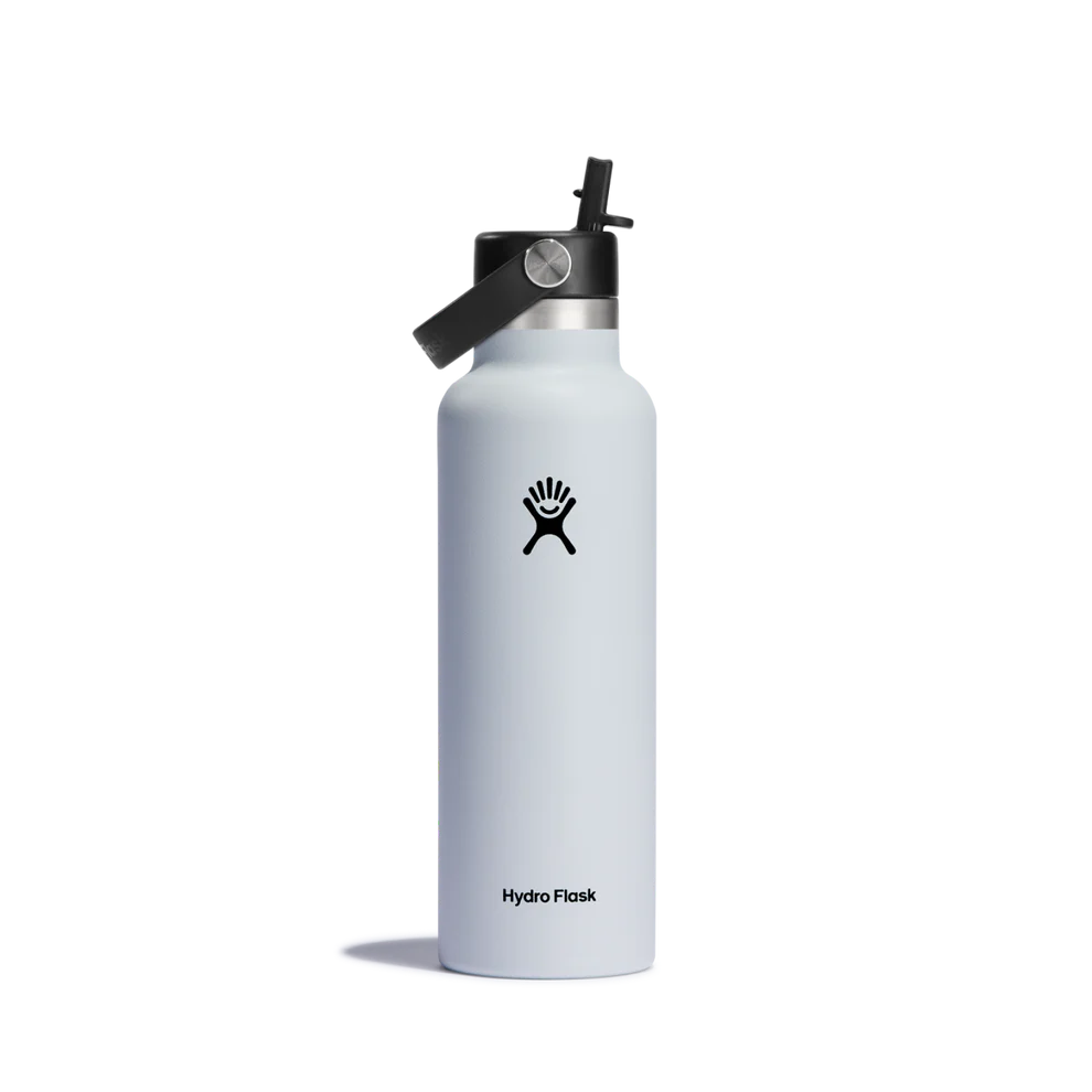 Hydro Flask 21oz (621mL) Standard Mouth with Flex Straw Cap Stainless Steel Water Bottle
