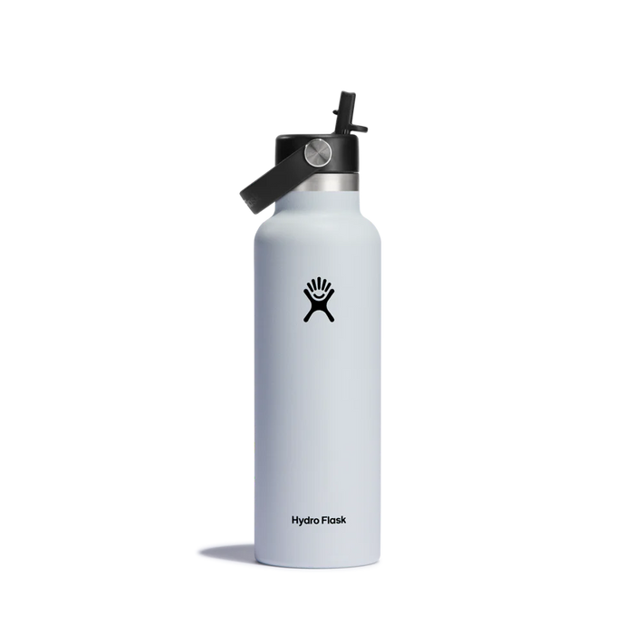 Hydro Flask 21oz (621mL) Standard Mouth with Flex Straw Cap Stainless Steel Water Bottle