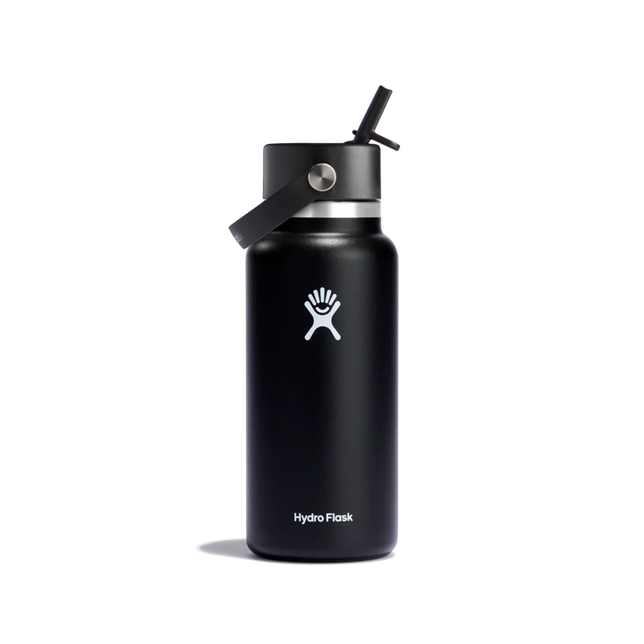 Hydro Flask 32oz (946mL) Wide Mouth Flex Straw Cap Stainless Steel Water Bottle