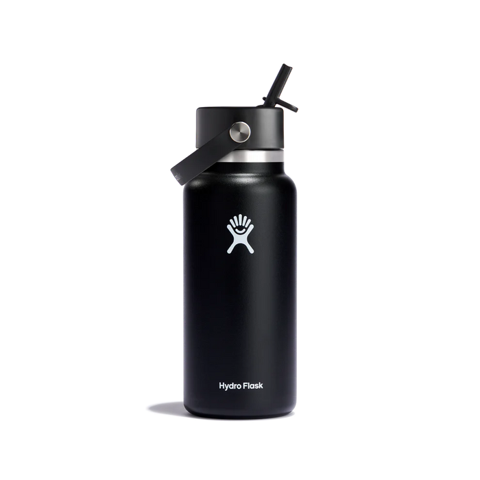 Hydro Flask 32oz (946mL) Wide Mouth Flex Straw Cap Stainless Steel Water Bottle