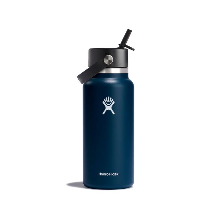 Hydro Flask 32oz (946mL) Wide Mouth Flex Straw Cap Stainless Steel Water Bottle