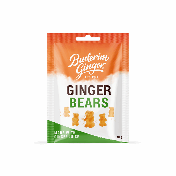 Buderim Ginger Travel Friendly Ginger Bears 40g