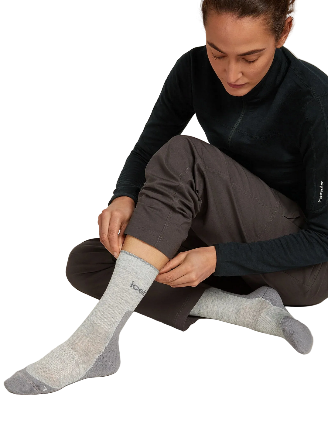 Icebreaker Merino Hike+ Light Crew Socks Women&