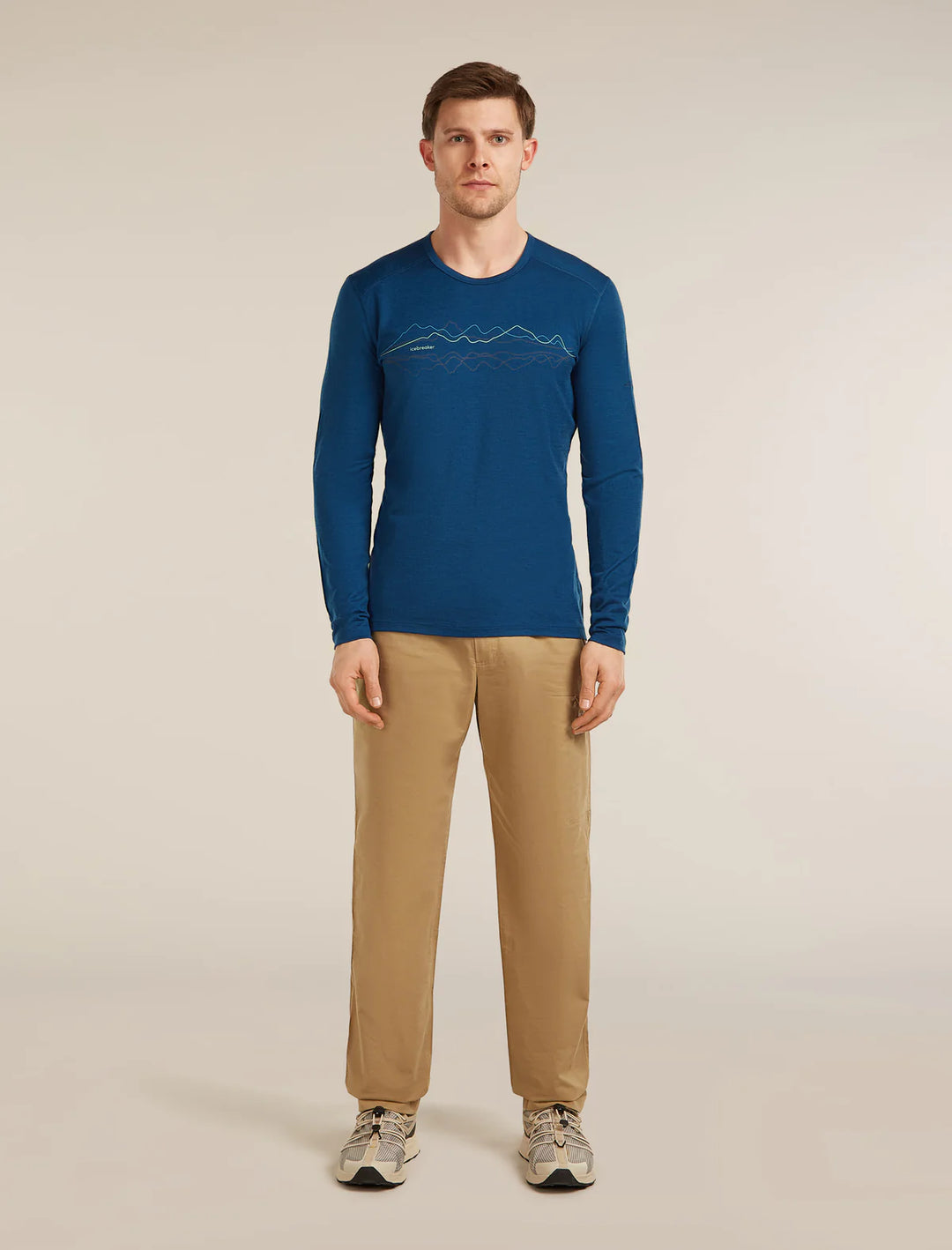 Icebreaker Men's Merino 200 Oasis LS Crew Thermal Top Icebreaker