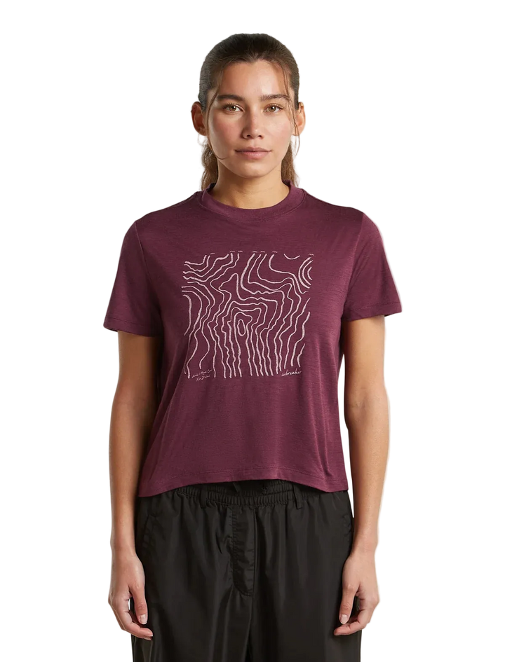 Icebreaker Merino 150 Tech Lite Short Sleeve Crop T-Shirt Women&