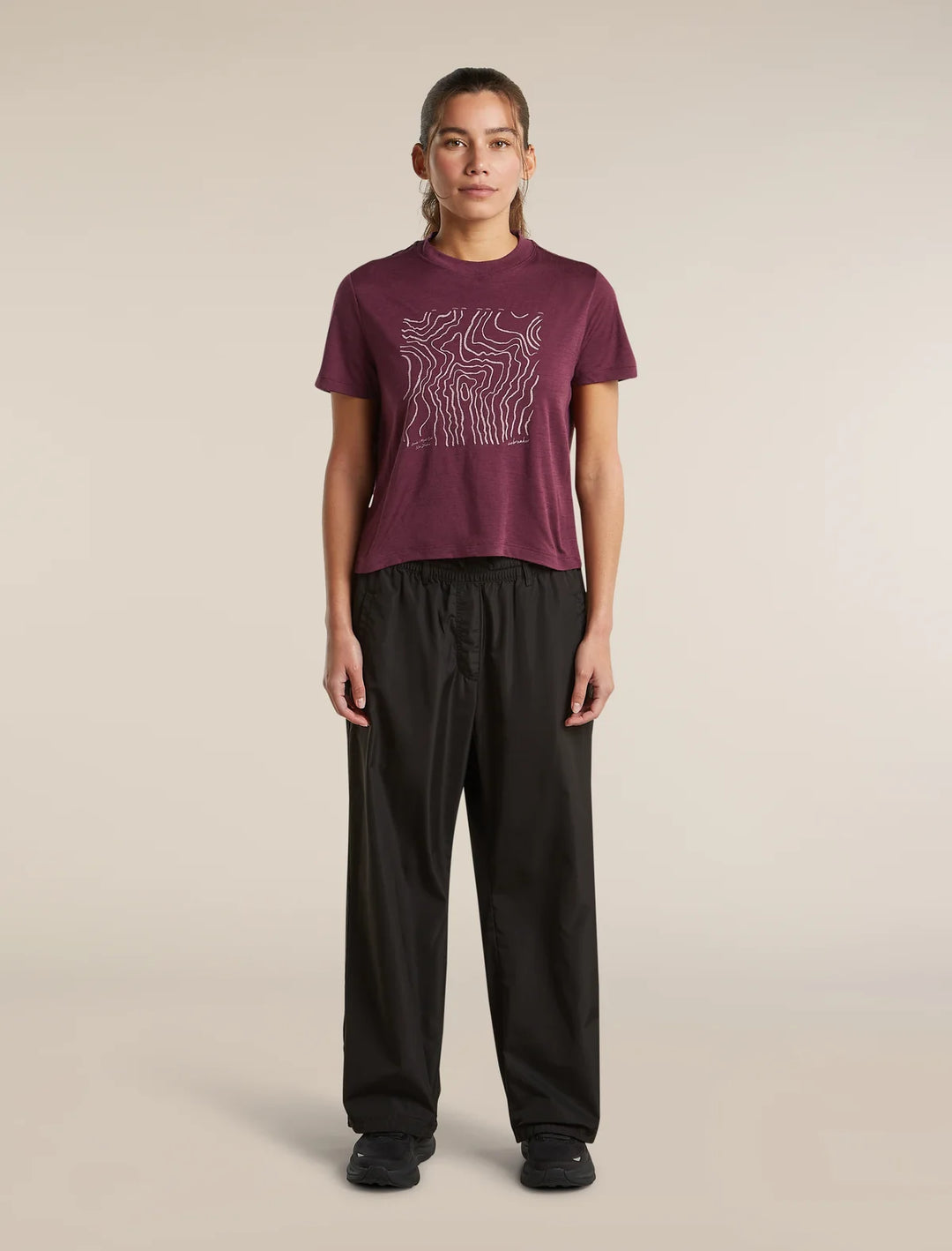 Icebreaker Merino 150 Tech Lite Short Sleeve Crop T-Shirt Women&