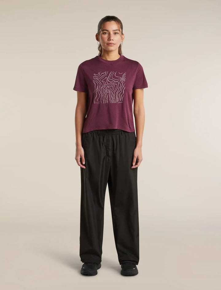 Icebreaker Merino 150 Tech Lite Short Sleeve Crop T-Shirt Women&