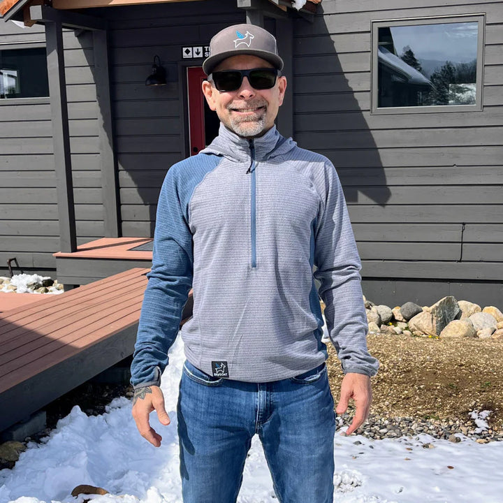 SkyGOAT Half-Zip AIR 70 Fleece Hooded Jacket Men's