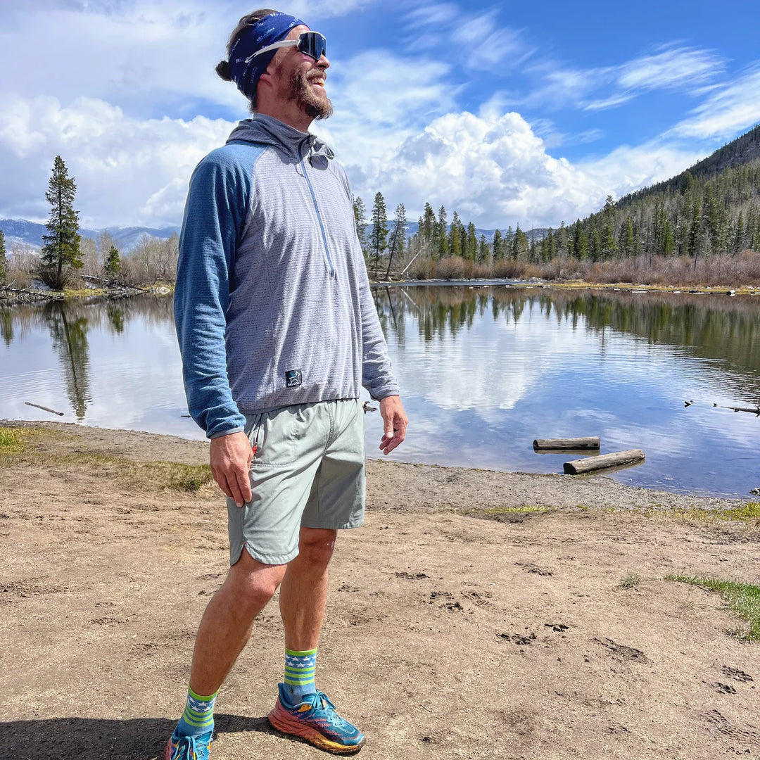 SkyGOAT Half-Zip AIR 70 Fleece Hooded Jacket Men's