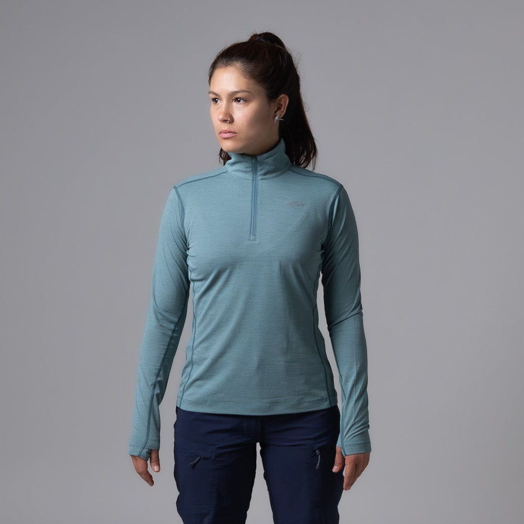 Sundance Long Sleeve Zip Polo Women's