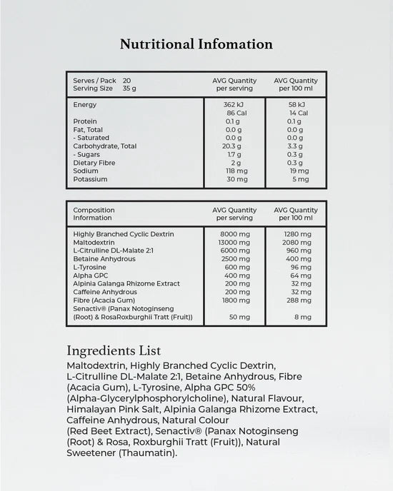 Rhise Performance Fuel Drink Mix 700g Tub