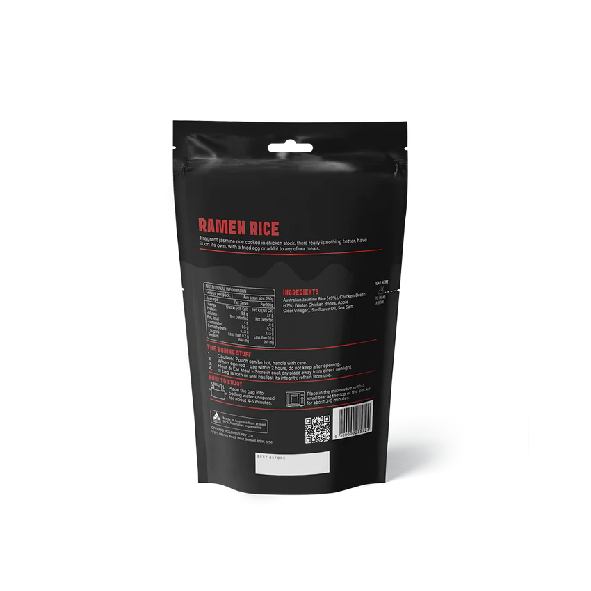 Offgrid Ramen Rice Side Meal 250g