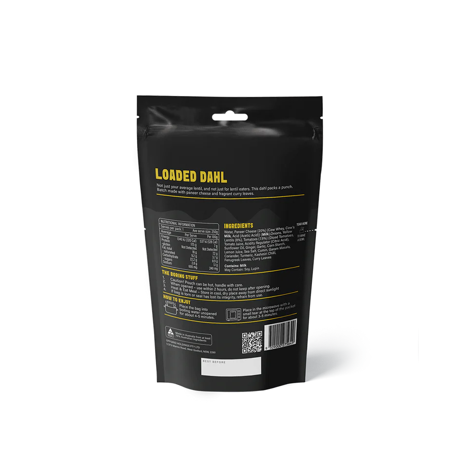 Offgrid Loaded Dahl Meal 250g