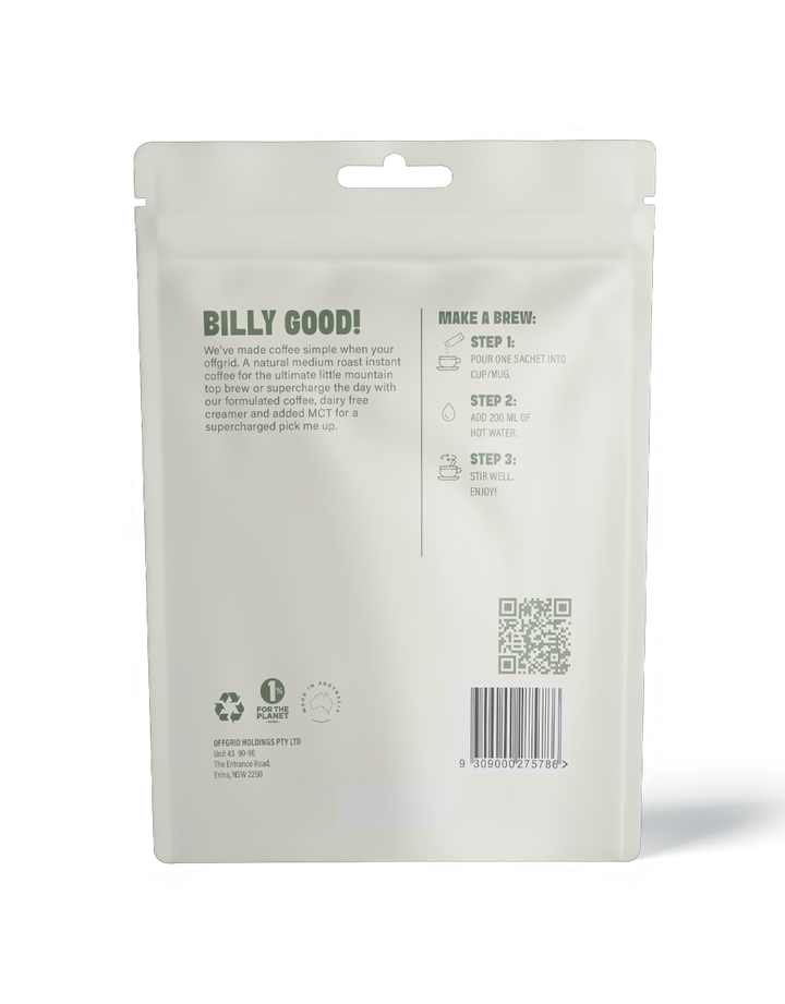Offgrid Billy Instant Coffee (8 servings)